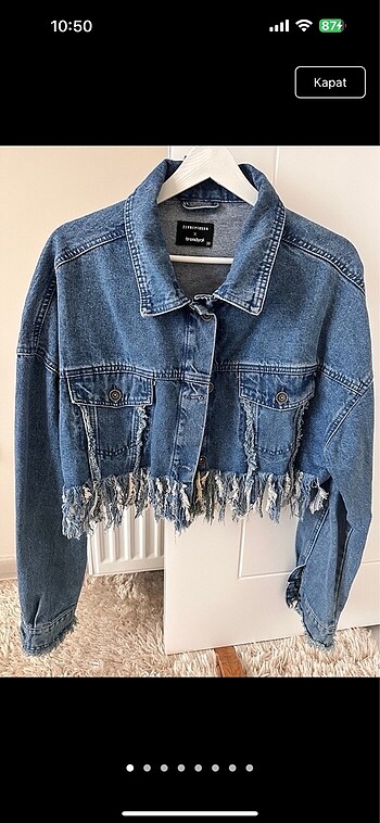 Zeynep Tosun Crop Denim Ceket