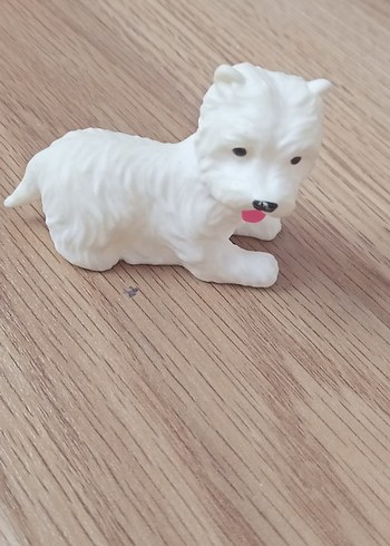 Beyaz Pastel Köpek Figürin - Görsel 2