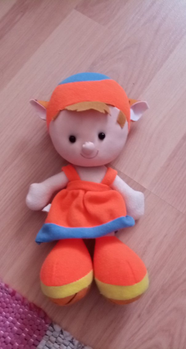 Turuncu Renkli Bebek Oyuncak - Görsel 2