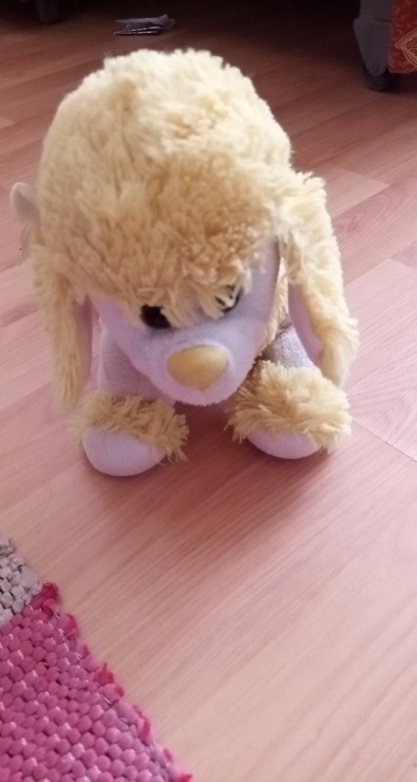 Bej Peluş Oyuncak Köpek - Görsel 2