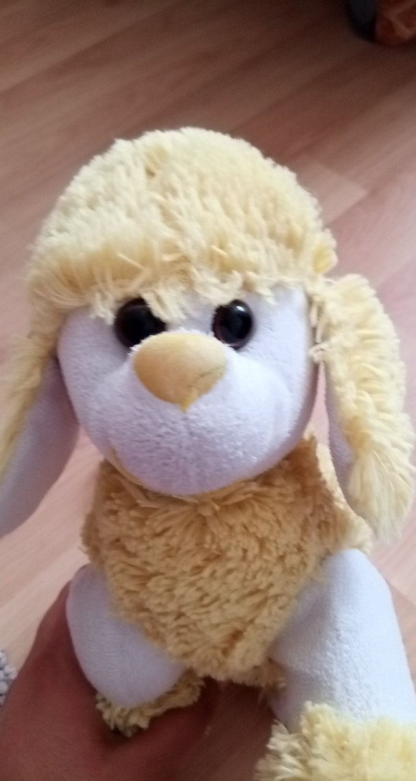 Bej Peluş Oyuncak Köpek - Görsel 3