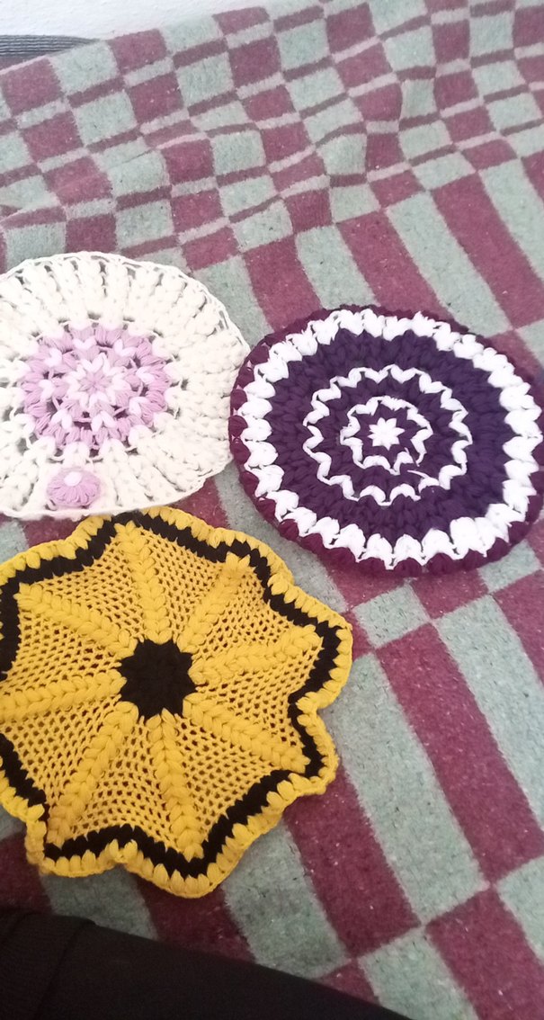 Bohem Örgü Dekoratif Yuvarlak Minderler - Görsel 2