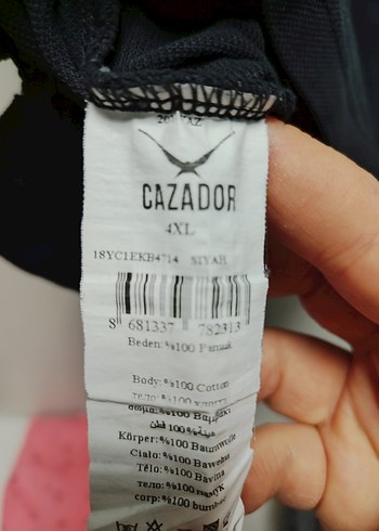 Siyah Erkek Polo Tişört, Kısa Kollu, Düğmeli - Görsel 6