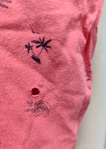 Pembe Desenli Kısa Kollu Polo Tişört - Görsel 2