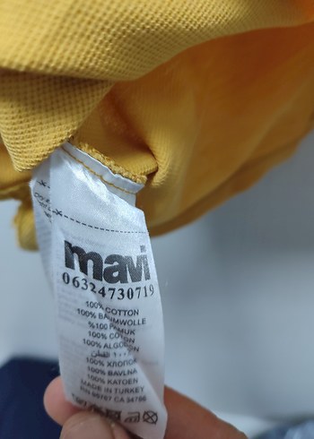 Erkek Sarı Düğmeli Polo Tişört - Görsel 5