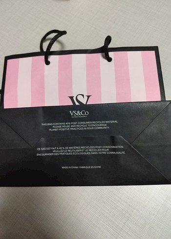 Victoria's Secret karton Çanta - Görsel 3