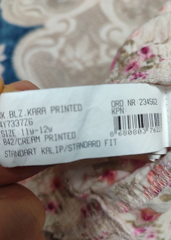 Çiçek Desenli Kız Çocuk Askılı tisort - Görsel 5