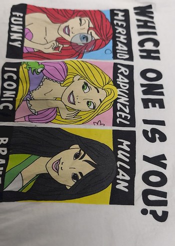 Kız Çocuk Baskılı Pop Kültür Tişörtü - Görsel 3