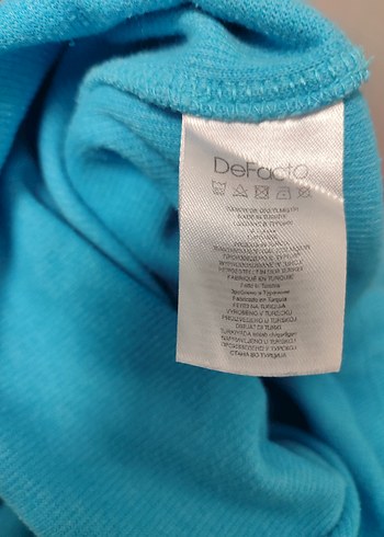 Mavi Kapüşonlu Sweatshirt - Görsel 7