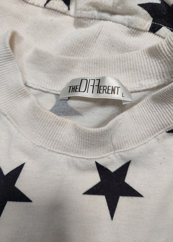 Uzun Kollu Beyaz Yıldız Desenli Pijama Takımı - Görsel 5