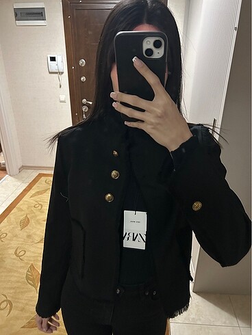 m Beden Zara Etiketli Ceket