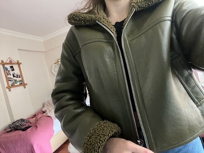 Bershka deri ceket
