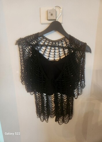 Boncuklu crop hirka