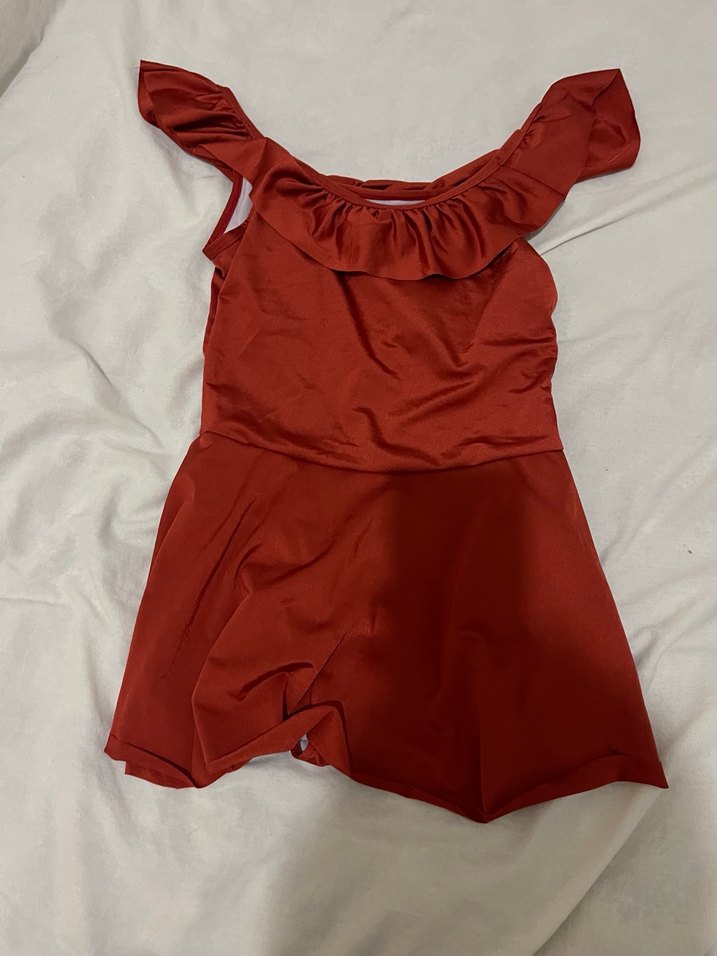 Kırmızı Fırfırlı Midi Kadın Elbise - Görsel 2