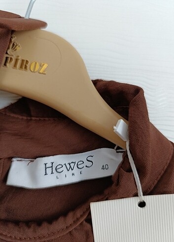 kahve rengi Elbise  - Görsel 2