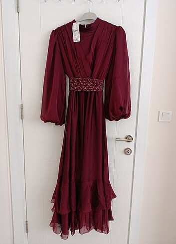 Bordo Elbise  - Görsel 2