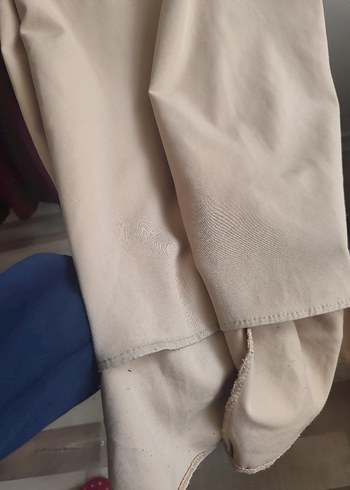 Camel Renkli Uzun Drapeli Elbise - Görsel 2