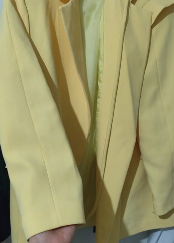 Sarı  Kadın Blazer Ceket - Görsel 2