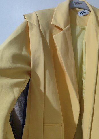 Sarı  Kadın Blazer Ceket - Görsel 4