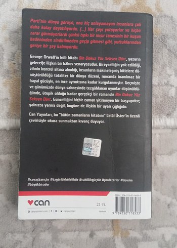 George Orwell - 1984 Roman - Görsel 2