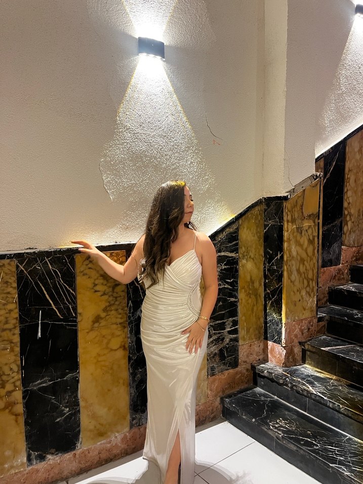 Bohem Straplez Uzun Balık Elbise - Görsel 2