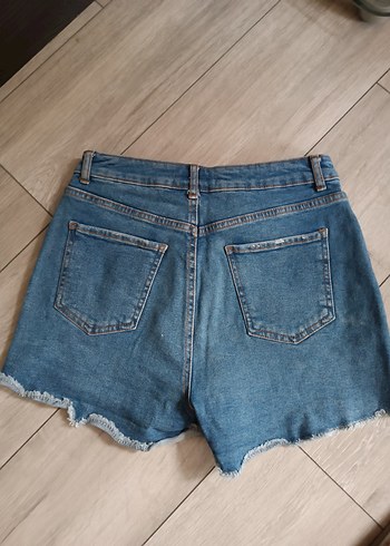 Koton Kadın Mavi Kot Şort Mini Boy Rahat Kesim
