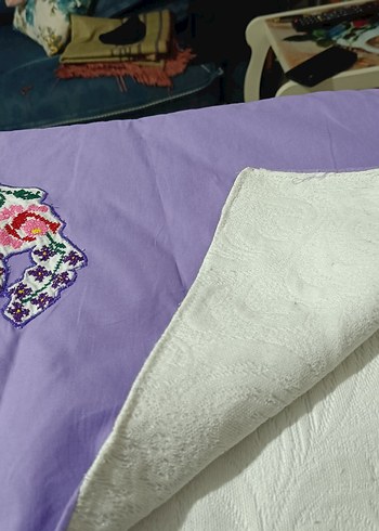 el emeği nakışlı pike, çift kişilik - Görsel 4