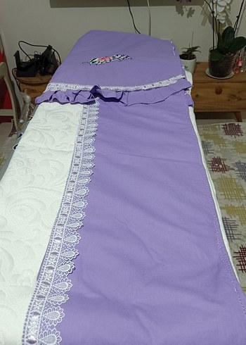 el emeği nakışlı pike, çift kişilik
