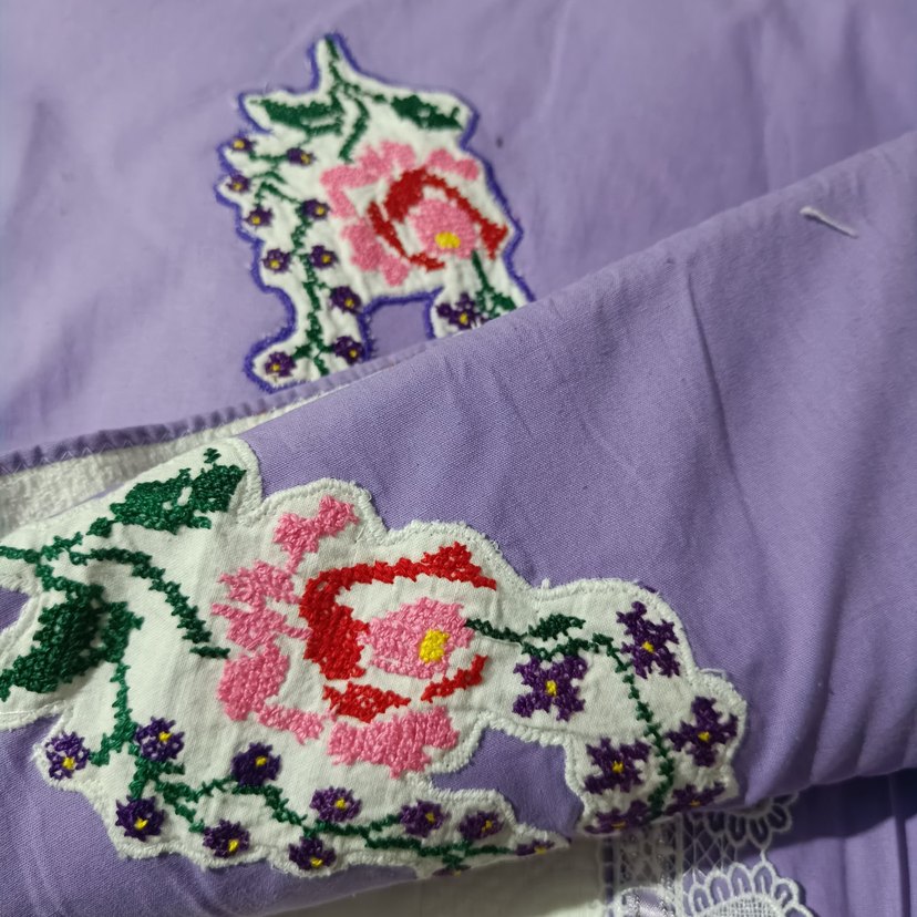 el emeği nakışlı pike, çift kişilik - Görsel 5