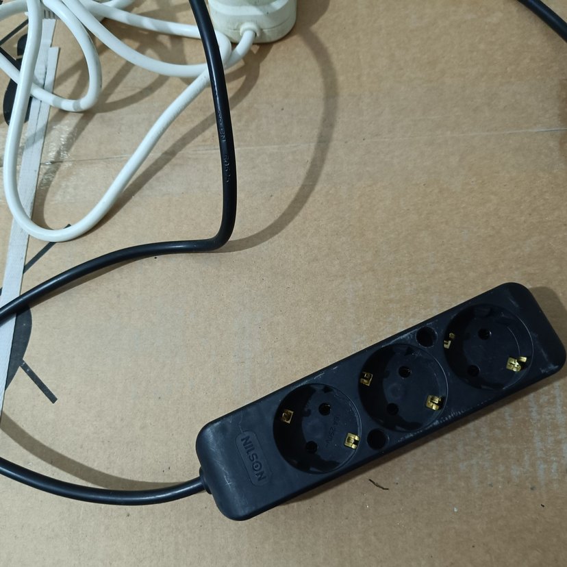 Beyaz 3'lü Priz Uzatma Kablosu, üç adet - Görsel 4