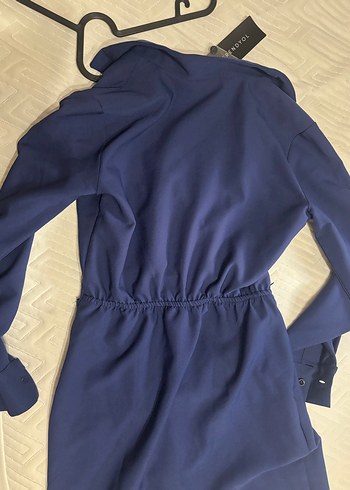Trendyol & Milla Uzun Kollu Lacivert Mini Elbise
