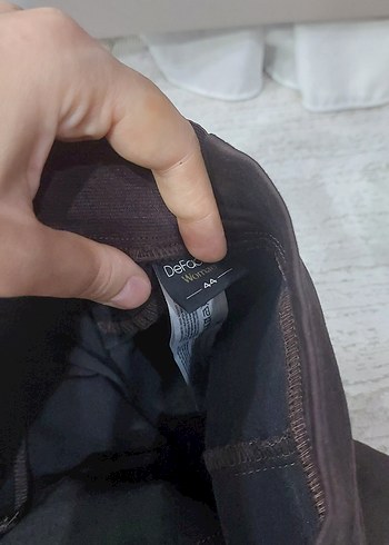 Defacto Defacto Cigarette Kadın Kahverengi Düz Paça Saten Kumaş Pantolon