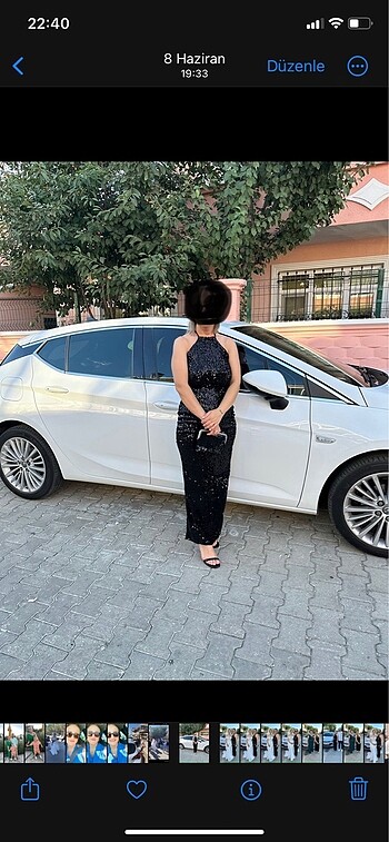 Diğer Siyah pullu elbise