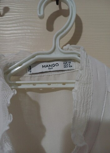 xs Beden beyaz Renk Mango beyaz gömlek