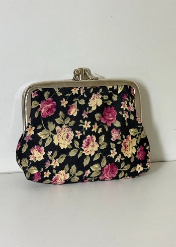  Beden Çiçek Desenli Vintage Tokalı Kadın Cüzdan