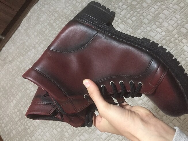 40 Beden bordo Renk Kadın bordo bot