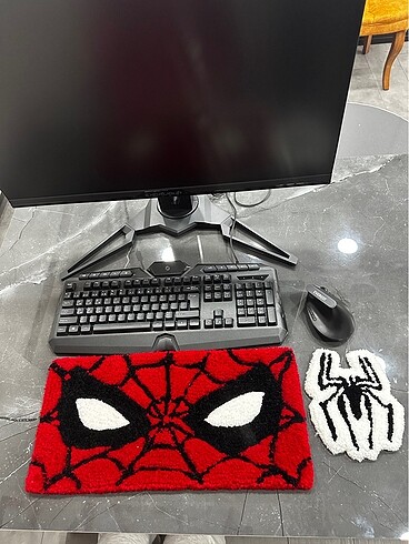  Spiderman figürlü klavye ve mouse bilek destek halısı