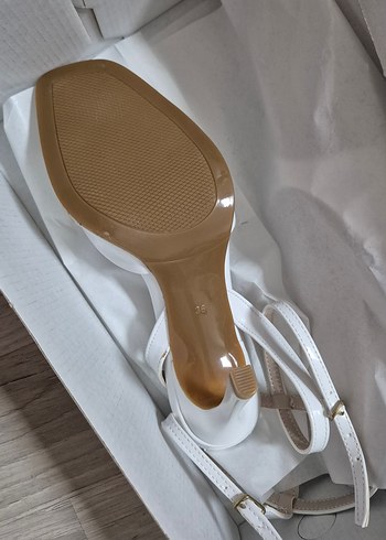 36 Beden beyaz Renk Beyaz Stiletto Topuklu Kadın Abiye Ayakkabı