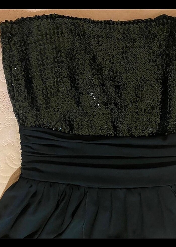 Payetli yılbaşı elbisesi - Görsel 4