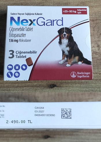 NexGard Köpek Tableti 25-50kg