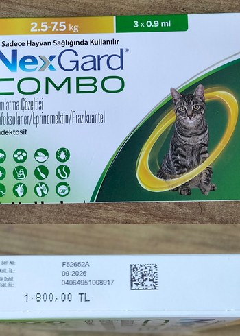 NexGard Combo kedi iç dış