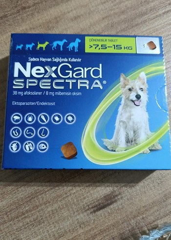 NexGard Spectra Köpek Tableti 7,5-15 kg