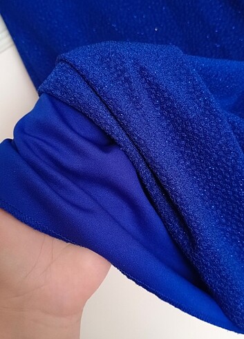 Simli likralı elbise-abiye - Görsel 2