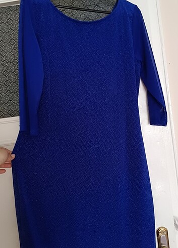 Simli likralı elbise-abiye - Görsel 3