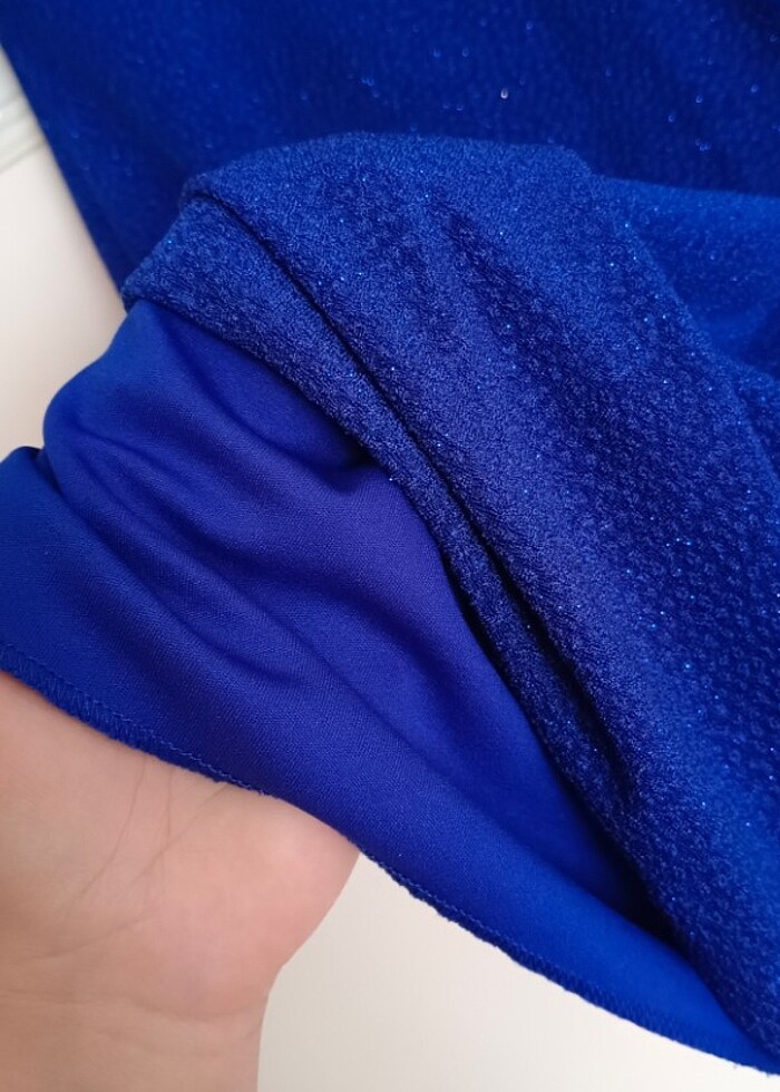 Simli likralı elbise-abiye - Görsel 2