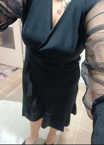 Tüllü abiye elbise - Görsel 6