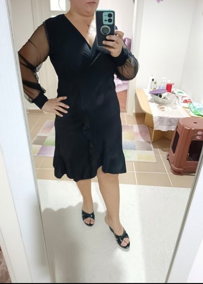 Tüllü abiye elbise - Görsel 5