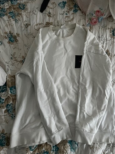 xl Beden Beyaz erkek sweat
