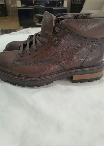 Kahverengi Deri Erkek Bot ,divarese - Görsel 7