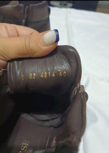 Kahverengi Deri Erkek Bot ,divarese - Görsel 5